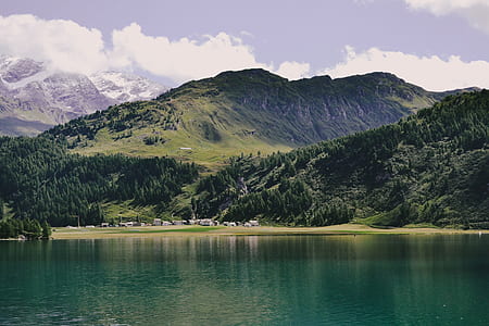 mountain near body of water thumbnail