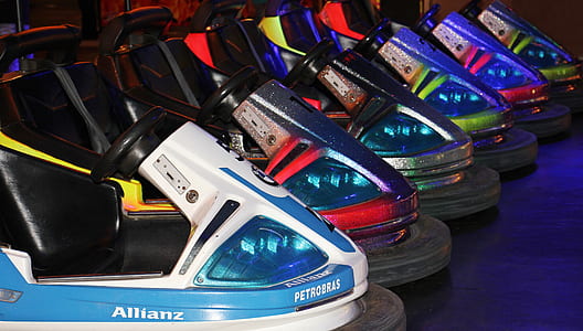 several assorted-color bump cars thumbnail