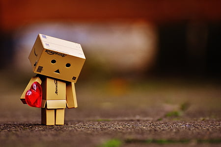 selective focus photography of amazon cardboard box holding heart thumbnail