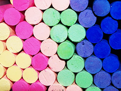 assorted color of chalks thumbnail