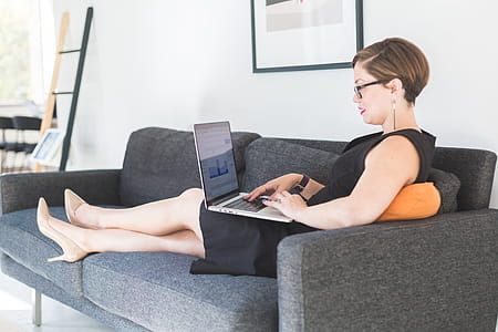 Businesswoman In Modern Office Photo thumbnail