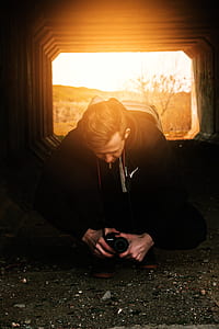man in black Nike pullover jacket thumbnail