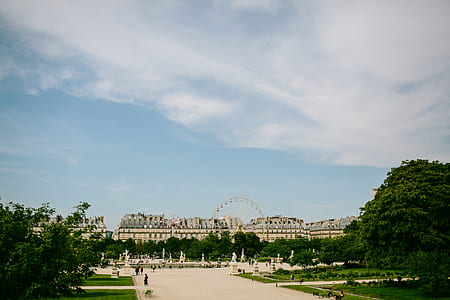 amusement park view under cloudy sky thumbnail