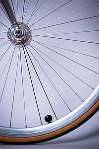 gray and black bicycle front tire thumbnail