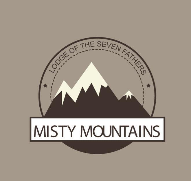 mountain badge vector graphics ai file