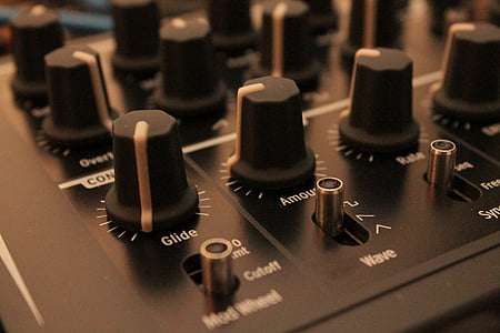 shallow focus photo of audio mixer thumbnail
