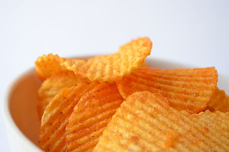 selective focus photography of chips in white bowl thumbnail