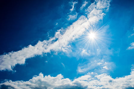 high angle photography of white cloud formation at sky during a sunny day thumbnail