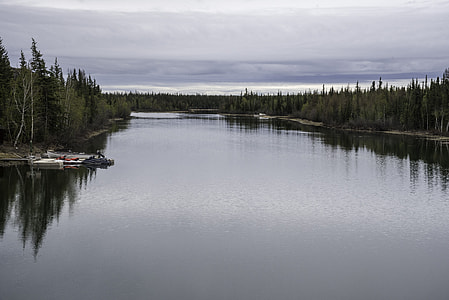 Channel flowing into Great Slave Lake at Dettah thumbnail