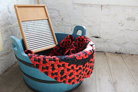 teal wooden basket thumbnail