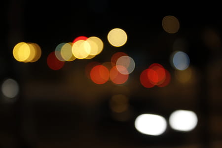 Orange, Red, and White Bokeh Lights thumbnail