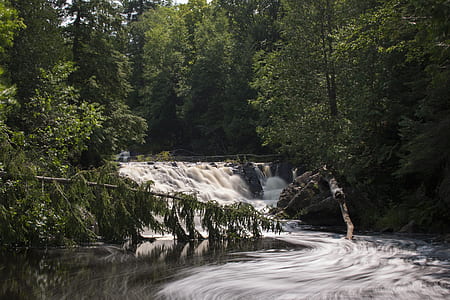 time lapse photography of waterfalls thumbnail