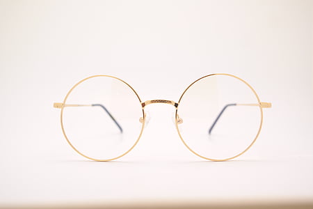 round gold-colored framed eyeglasses thumbnail