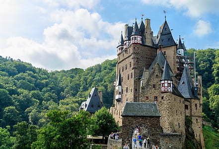 brown stone castle during daytime thumbnail