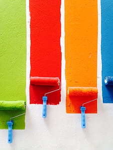 four assorted paint rollers thumbnail