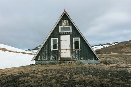 gray and white wooden barn thumbnail