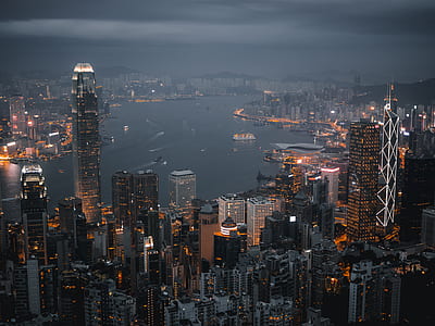 bird's eye-view photography of cityscape thumbnail