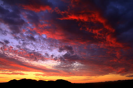 red and grey cloudy sky thumbnail