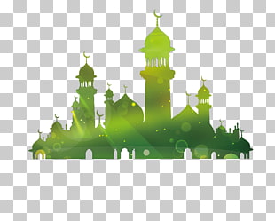 Eid al-Fitr Eid Mubarak Eid al-Adha Ramadan Mawlid, Mosque Silhouette, castle illustration PNG clipart