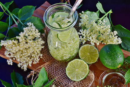 lemon juice in glass with spoon and lemon fruits thumbnail