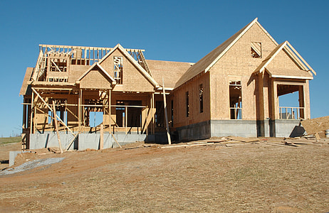 under construction brown wooden house at daylight thumbnail