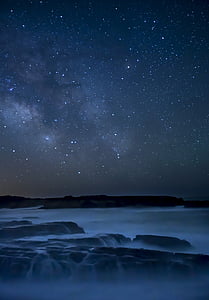 Blue Lagoon under stary sky thumbnail