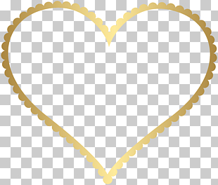 Heart frame , Gold Heart Border Frame Transparent , gold heart illustration PNG clipart