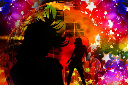 silhouette of dancing woman thumbnail