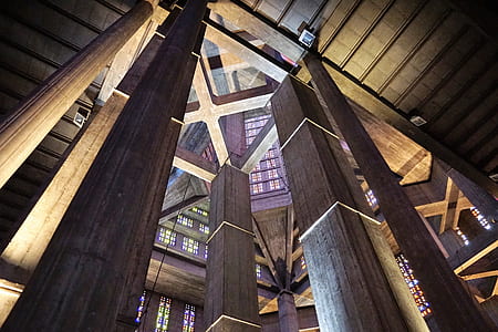 low-angle photography of building interior thumbnail