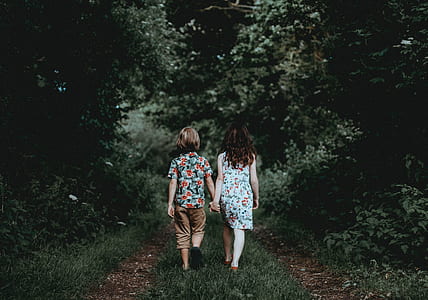 person in multicolored floral dress thumbnail