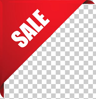 Sales Sticker , Sale Corner , red background with Sale text overlay PNG clipart