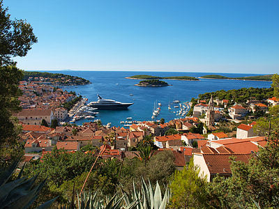 aerial view of houses beside body of water thumbnail
