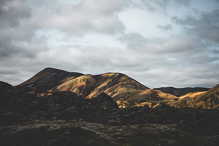 aerial photography of mountains thumbnail
