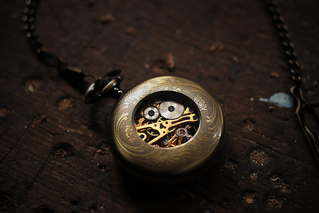 round gold skeleton watch thumbnail