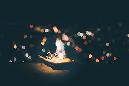 lights, dark, night, bokeh thumbnail