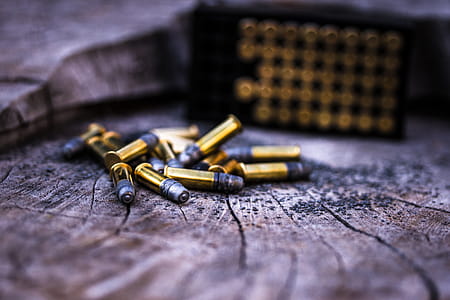 Photo of Gold Ammunitions on Wood thumbnail