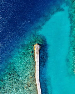 aerial photo of sea thumbnail
