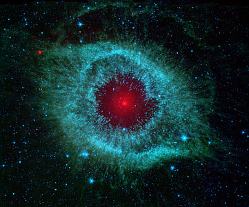 red moon and stars at nighttime thumbnail