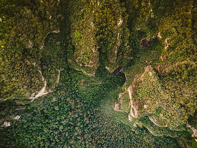 aerial photography of green mountains thumbnail