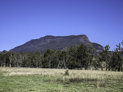 Large hill in the distance at Lamington National Park, Queensland, Australia thumbnail