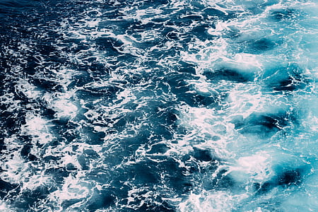 high angle photography of body of water thumbnail