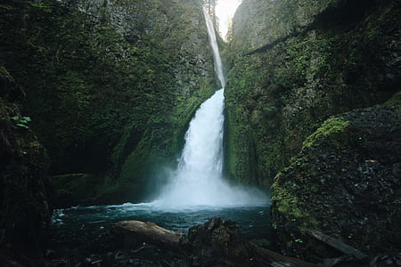 timelapse photography of waterfall thumbnail