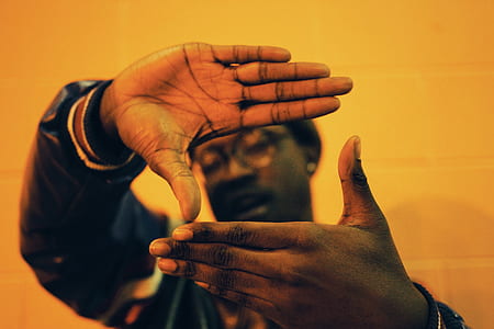 person topping two hands thumbnail