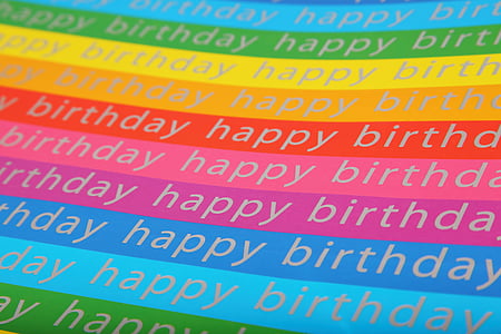 multi-colored background with happy birthday text overlay thumbnail