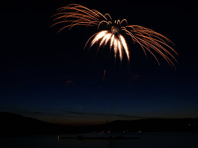 fireworks during night time thumbnail