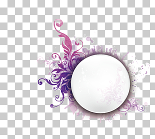 Circle Pattern, Fashion pattern circular border, pink floral border PNG clipart
