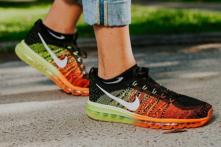 multicolored Nike running shoes thumbnail