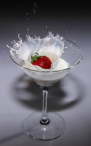 strawberry on white liquid thumbnail
