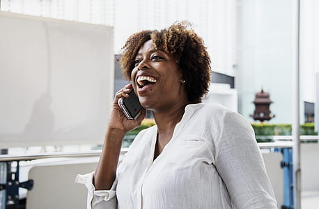 woman talking on phone thumbnail