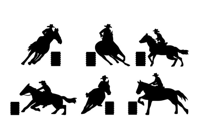 Barrel Racing Vector Eps Svg File Free Graphics Uihere